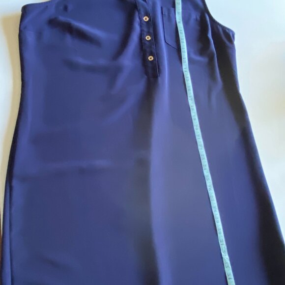 Dana Buchman Navy Blue Shirt Style Dress Size XL - Picture 11 of 12